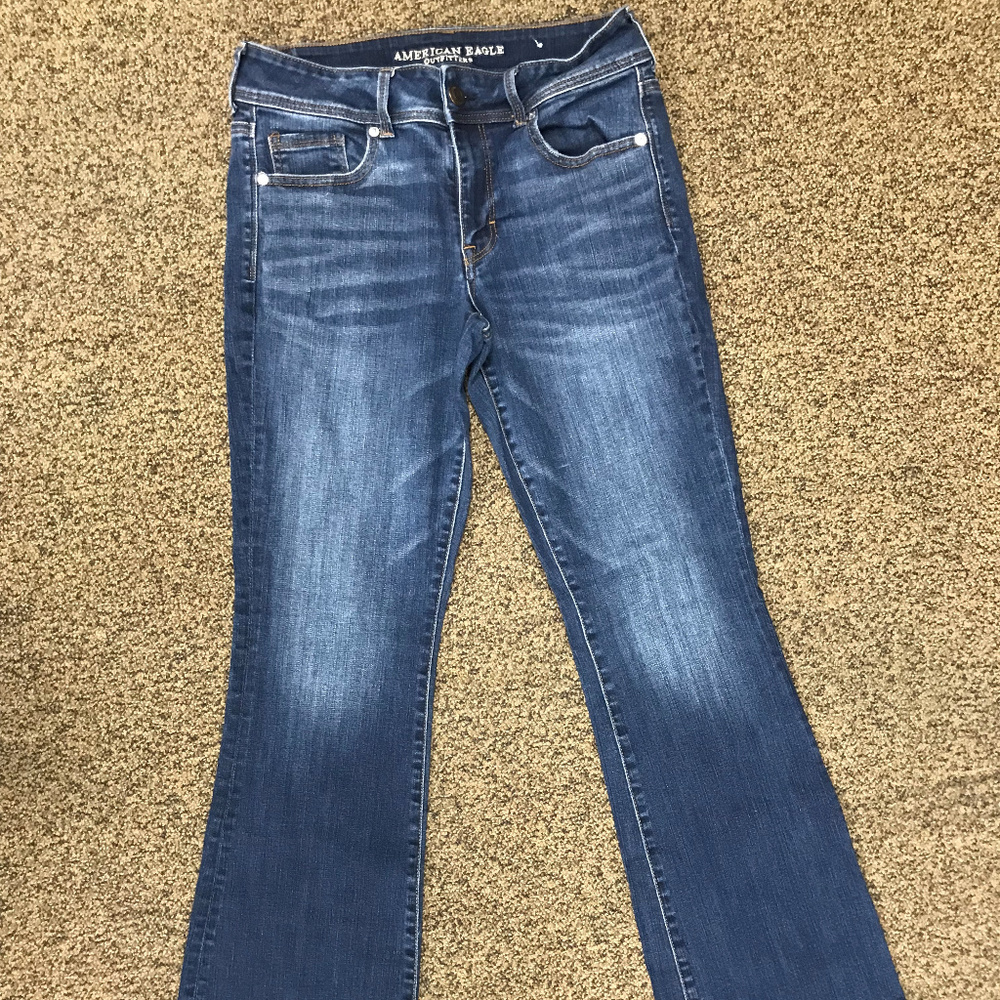 American Eagle Kick Boot Dark Wash Jeans